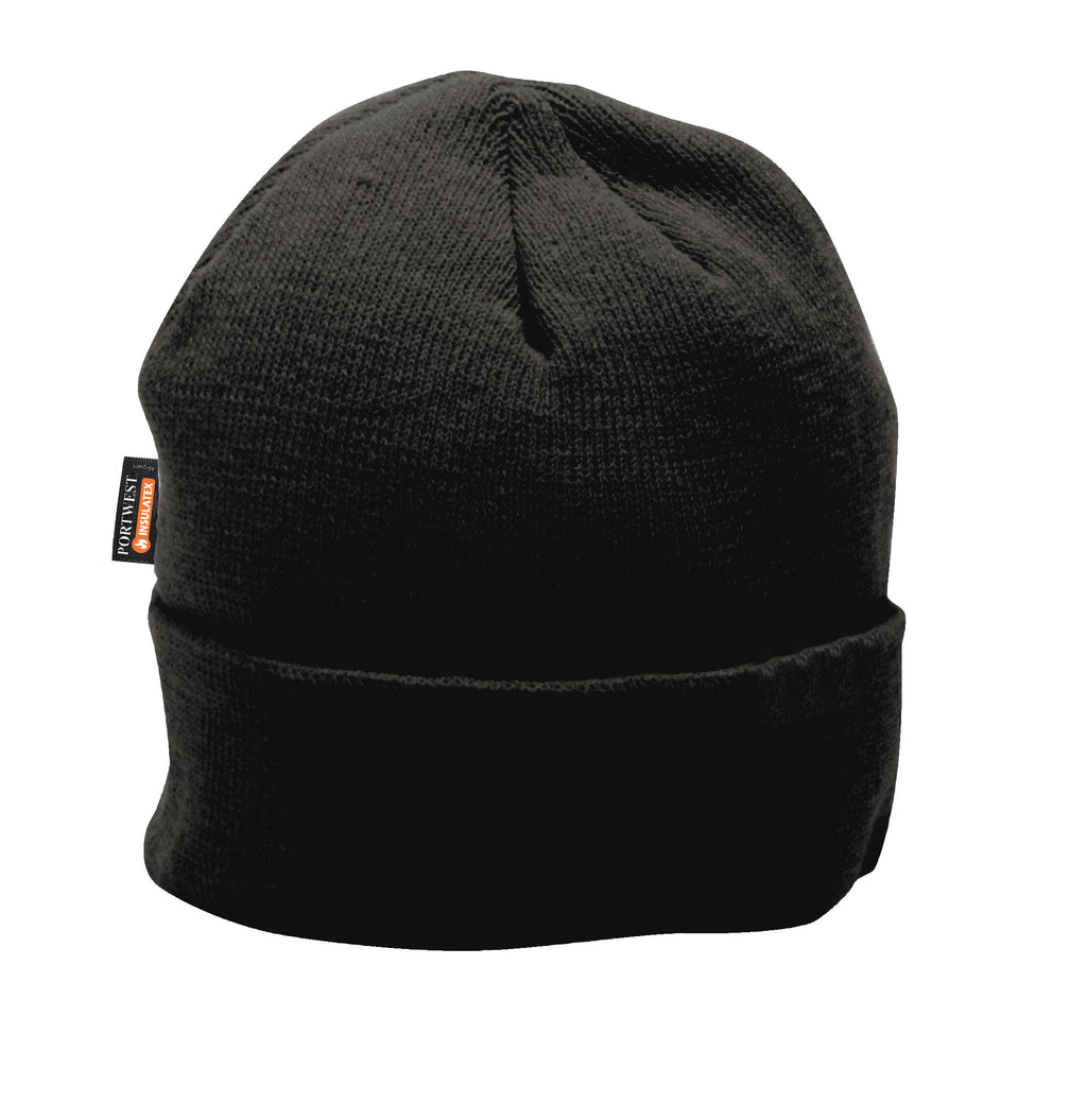 Insulatex Lined Knit Beanie - Black