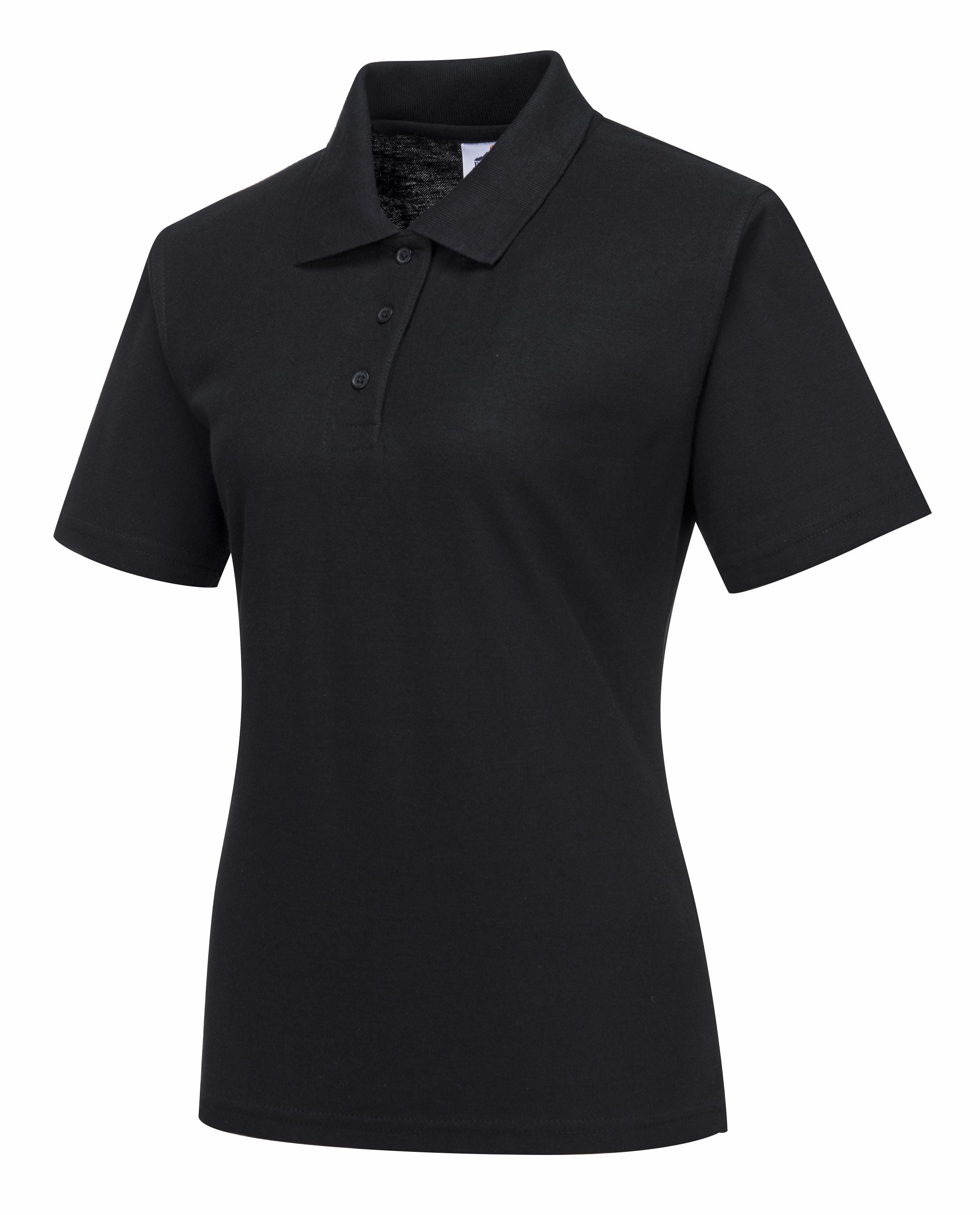 Ladies Naples Polo Shirt - 2XL - Black