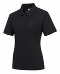 Ladies Naples Polo Shirt - XL - Black