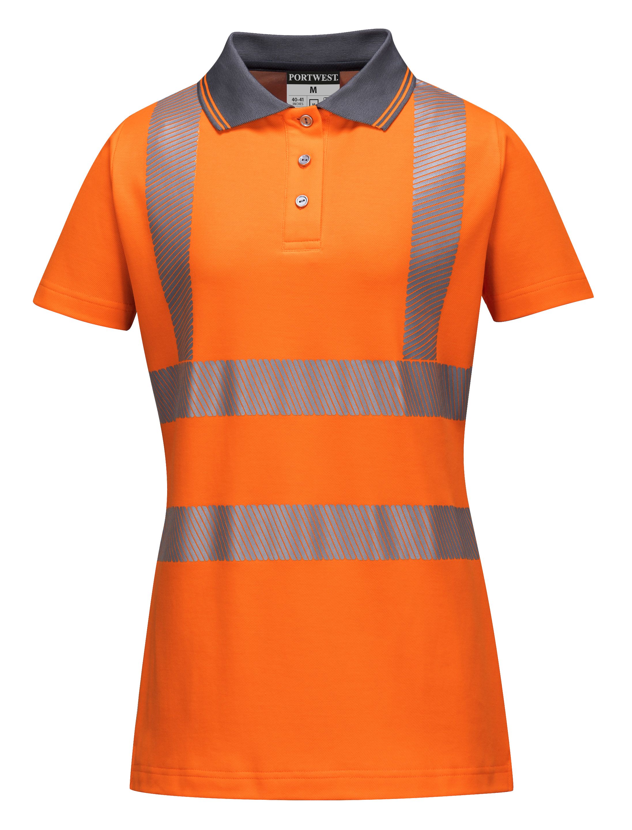 Ladies Pro Hi-Vis Polo Shirt - 2XL - Orange