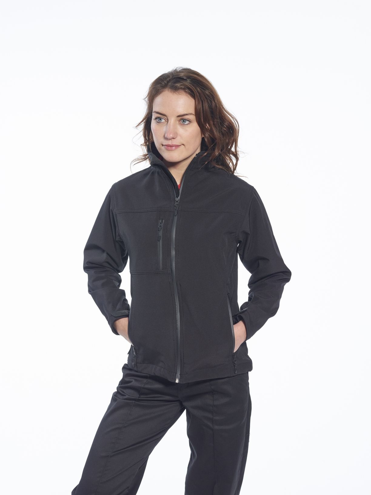 Ladies Charlotte Soft Shell Jacket - XS - Black
