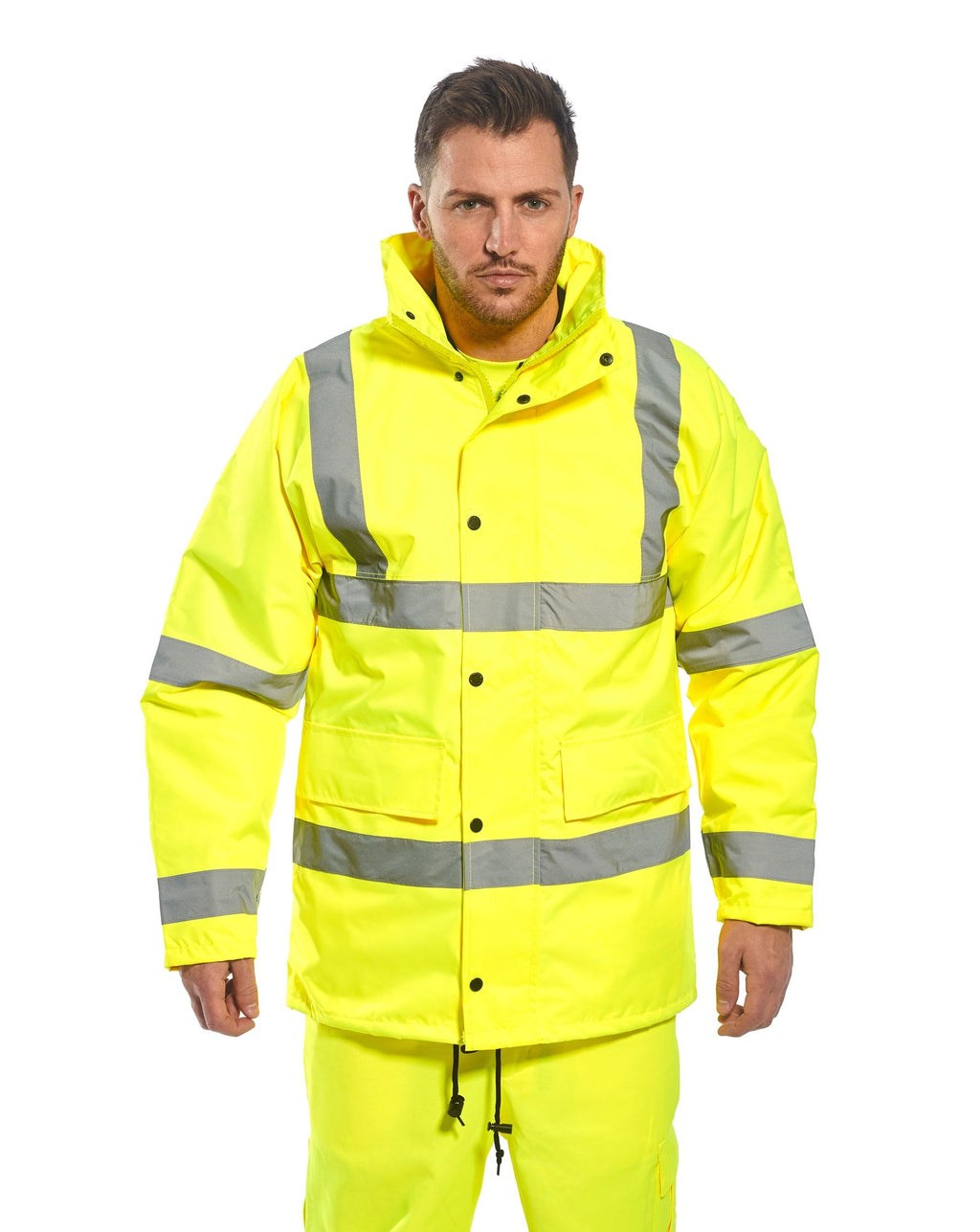 Hi-Vis Winter Traffic Jacket - M - Yellow