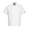 Suffolk Chef's Short Sleeve Jacket - M - White
