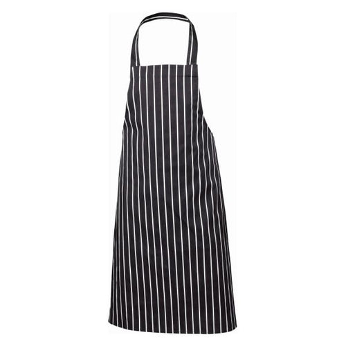 Butchers Stripe Bib Apron - Navy