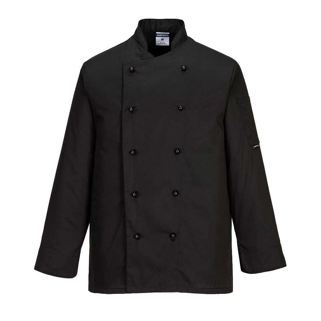 Kent Chef's Long Sleeve Jacket - XXXL - Black