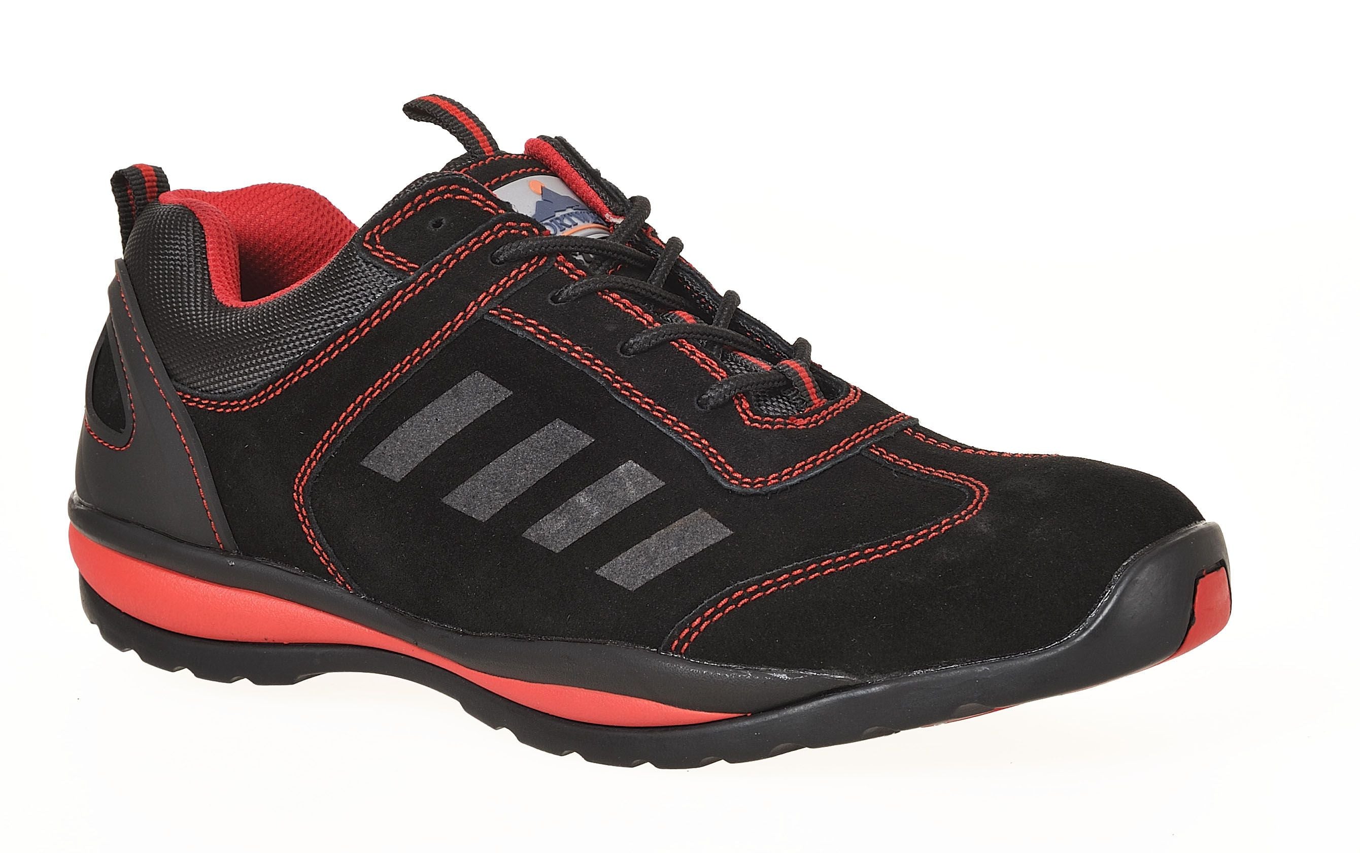 Steelite Lusum Safety Trainers - 5 - Black / Red