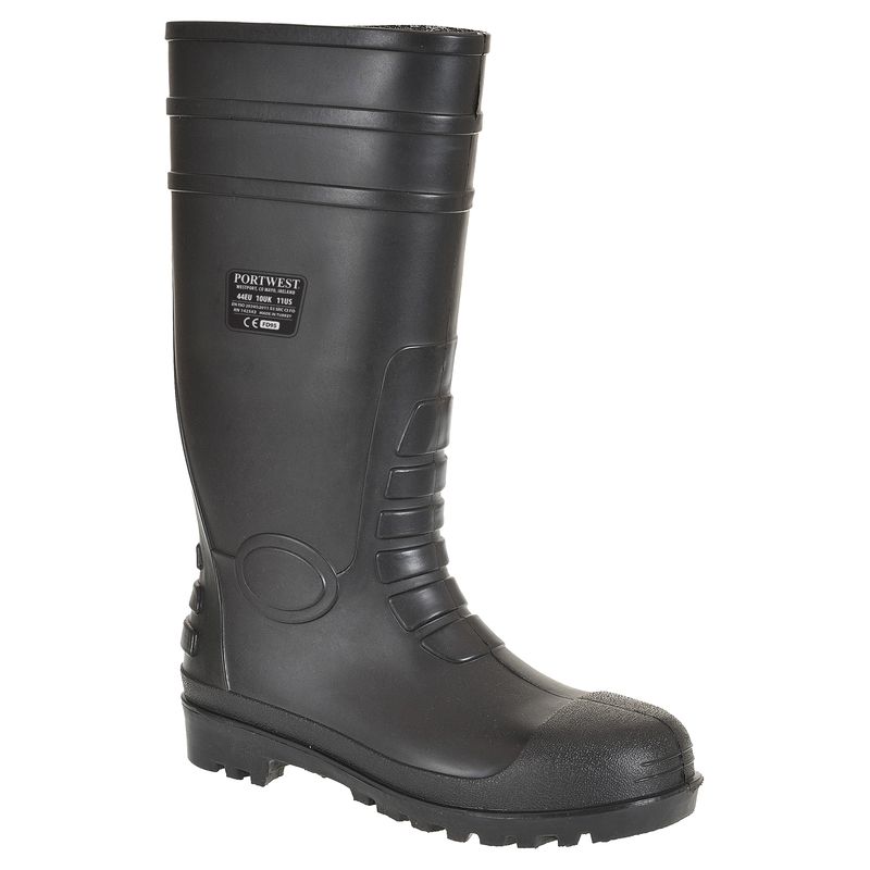 Total Safety Wellington Boots - 12 - Black