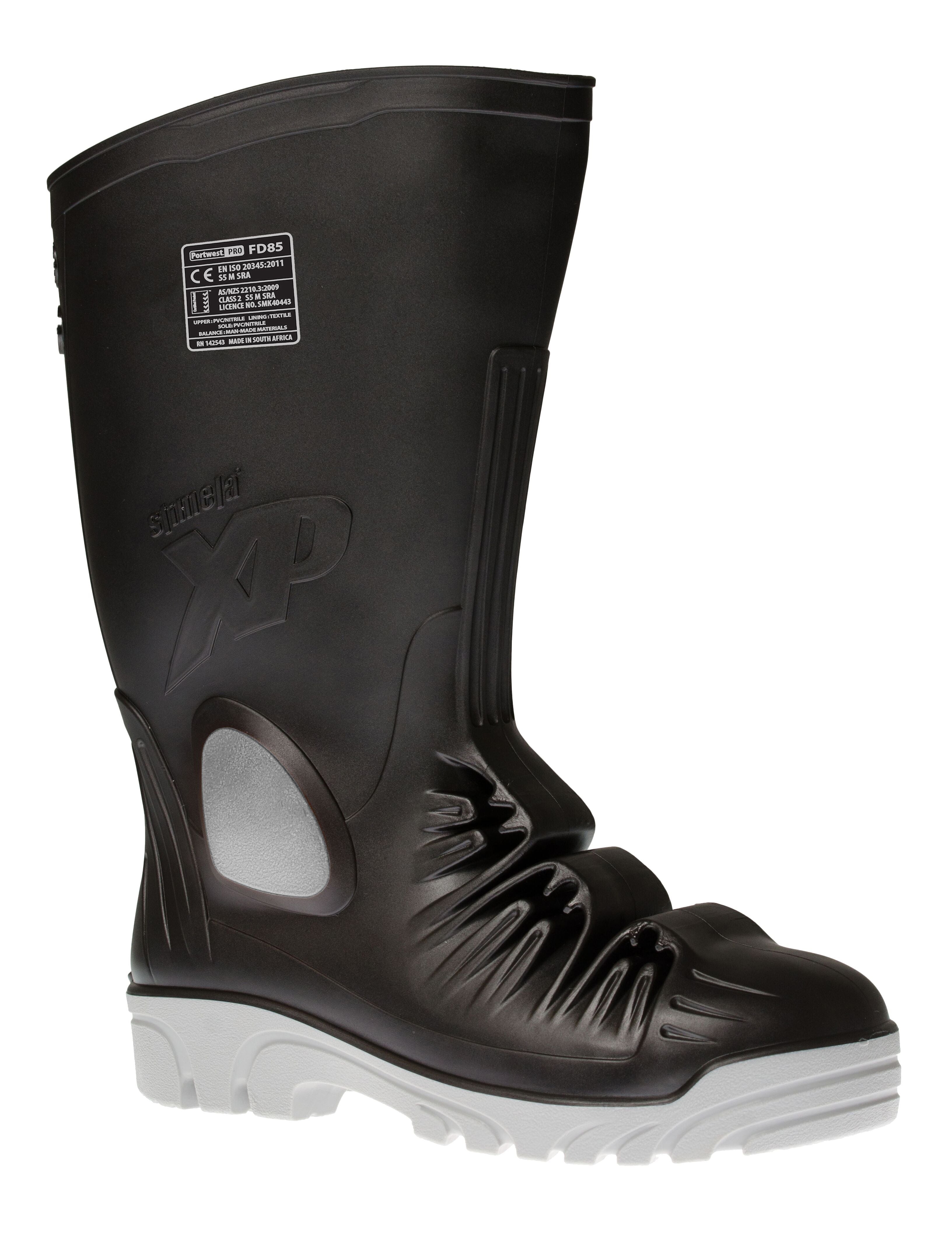 Mettamax Safety Wellington Boots - 10 - Black