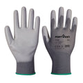 PU Palm Gloves - 7 / S - Grey
