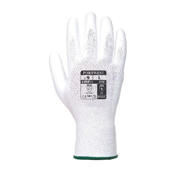 PU Palm Gloves - 11 / 2XL - White