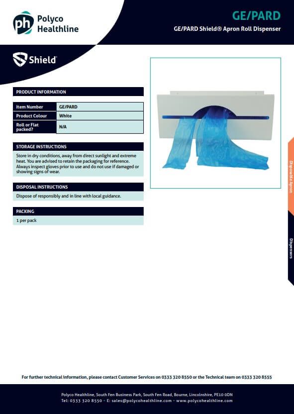 Shield® Apron Roll Dispenser