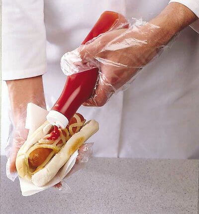 Shield® Disposable Polythene Gloves - Large - Clear