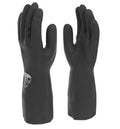 Shield® Heavyweight Rubber Gloves - Medium - Black