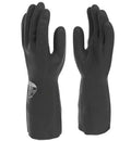 Shield® Heavyweight Rubber Gloves - XL - Black