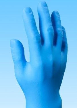 Jangro Premium Nitrile Disposable Powder Free Gloves - Large - Blue