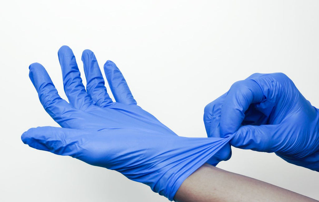 Professional Vinyl Gloves - Powder Free - XL - Blue