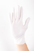 Nitrile Powder Free Examination Gloves - Small - White