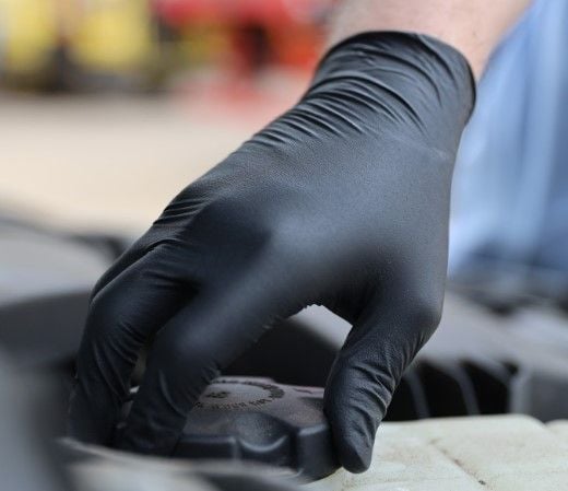 Jangro Premium Nitrile Examination Gloves, Powder Free, Black - S