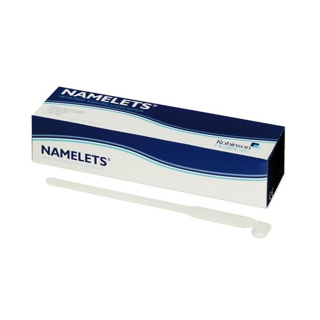 Namelet ID Bracelets - Adult - White