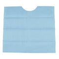 Disposable Dental 3 Ply Bib - Blue