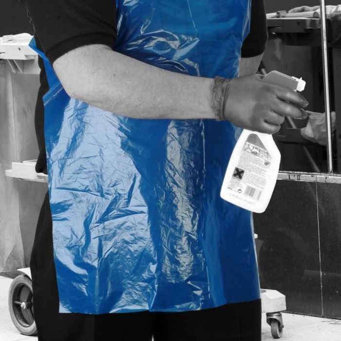 Shield® Disposable Aprons - 69 x 102cm - Blue
