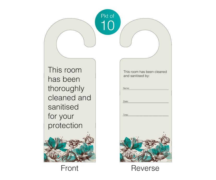 Room Cleaned Door Hangers