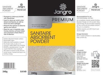 Jangro Premium Sanitaire Absorbent Powder - 240g