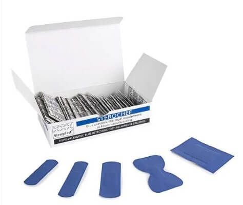 Sterochef Blue Detectable Plasters - Assorted