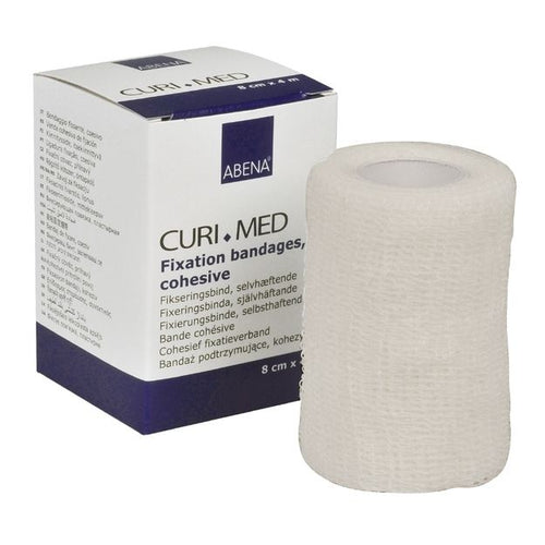 Cohesive Fixation Bandage - 8cm - White
