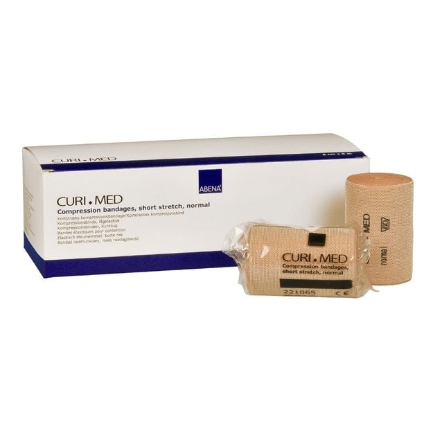 Short Stretch Compression Bandages - 8cm - Tan