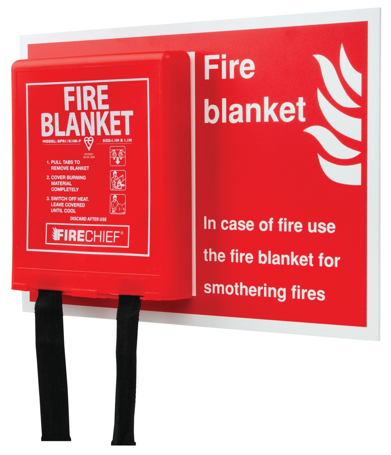 Fire Blanket Shadow Board - Complete