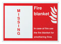 Fire Blanket Shadow Board - Board Only