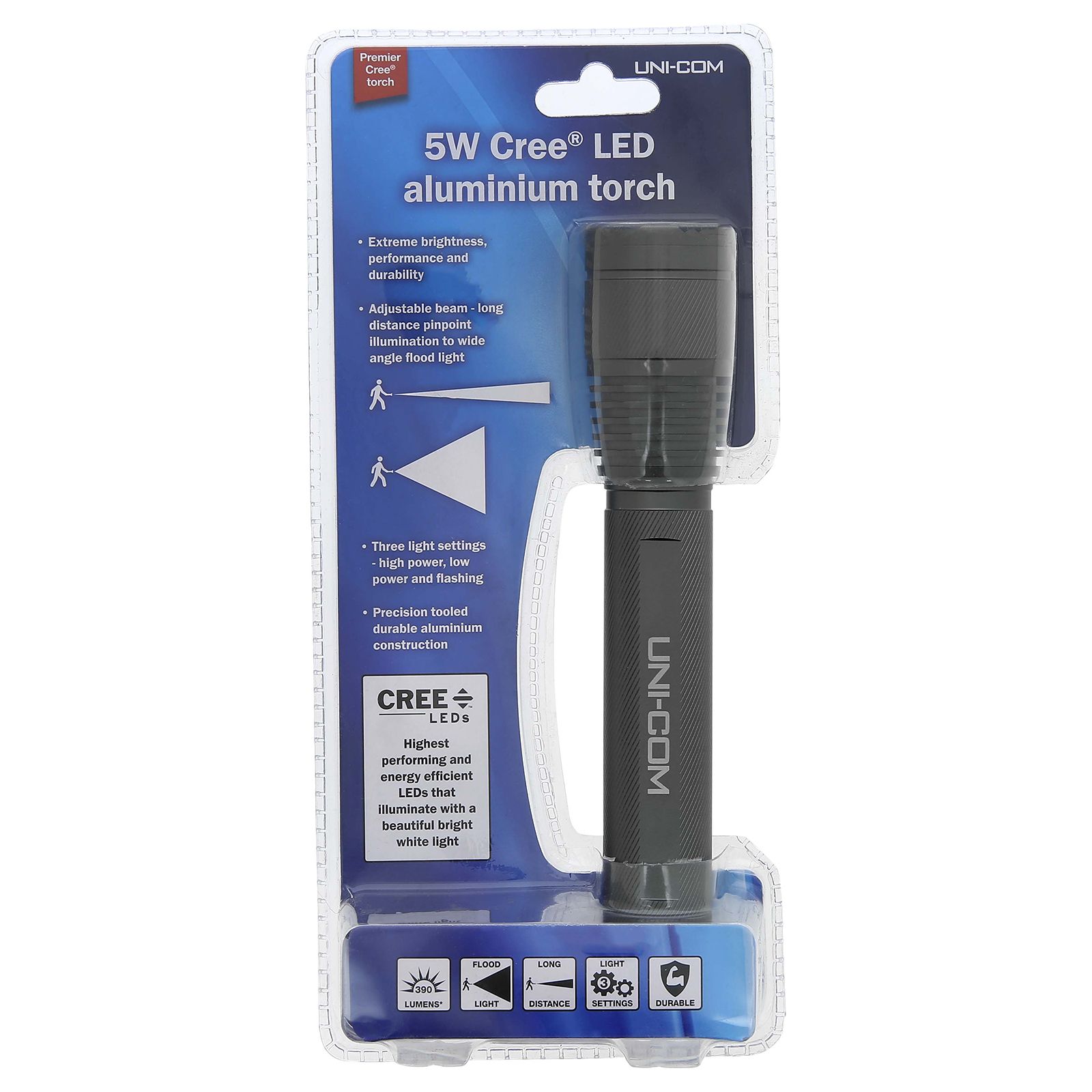 Cree® LED Aluminium Torch - 5W
