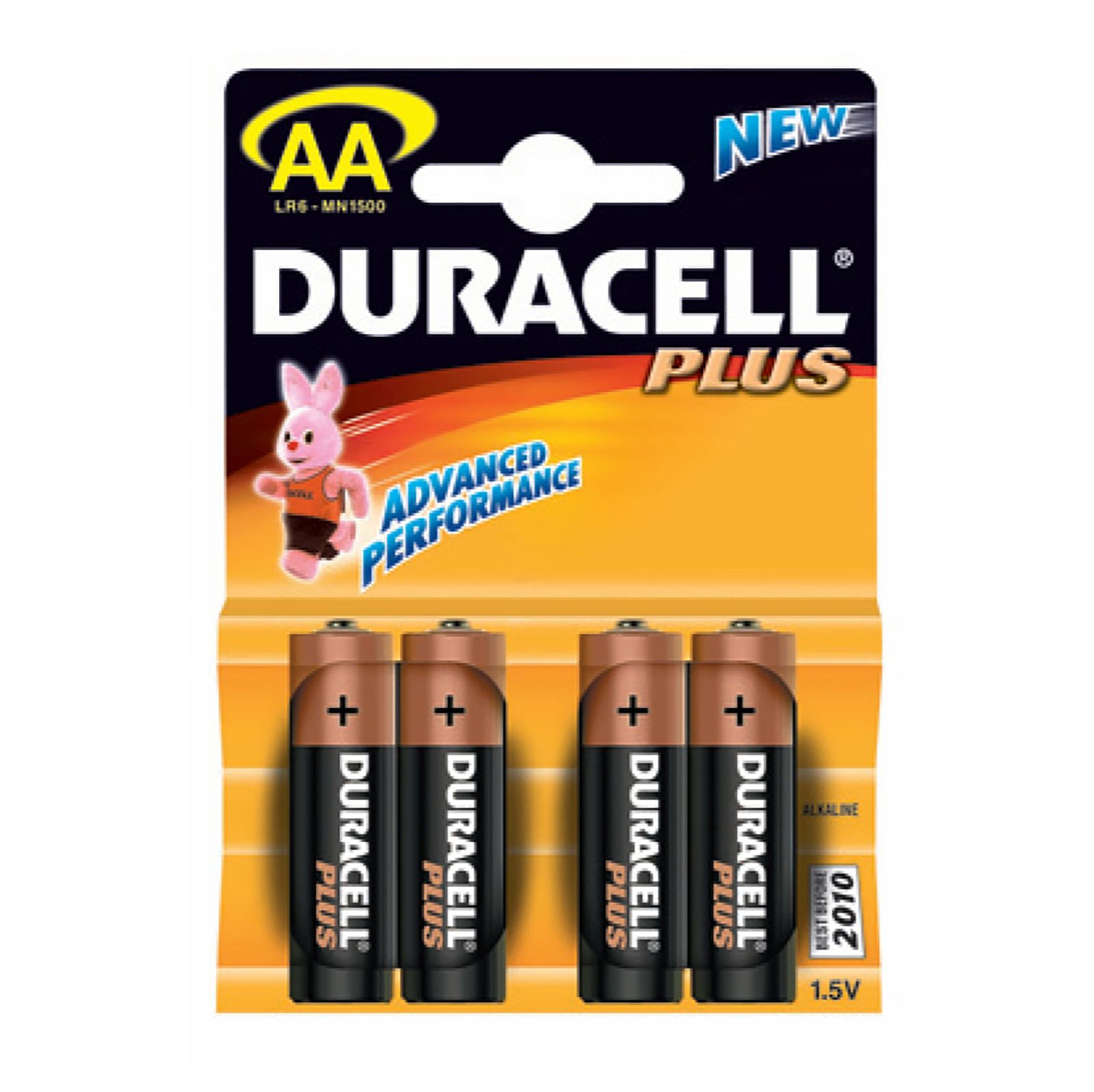 Duracell Plus Alkaline Batteries - 4 Pack - AA