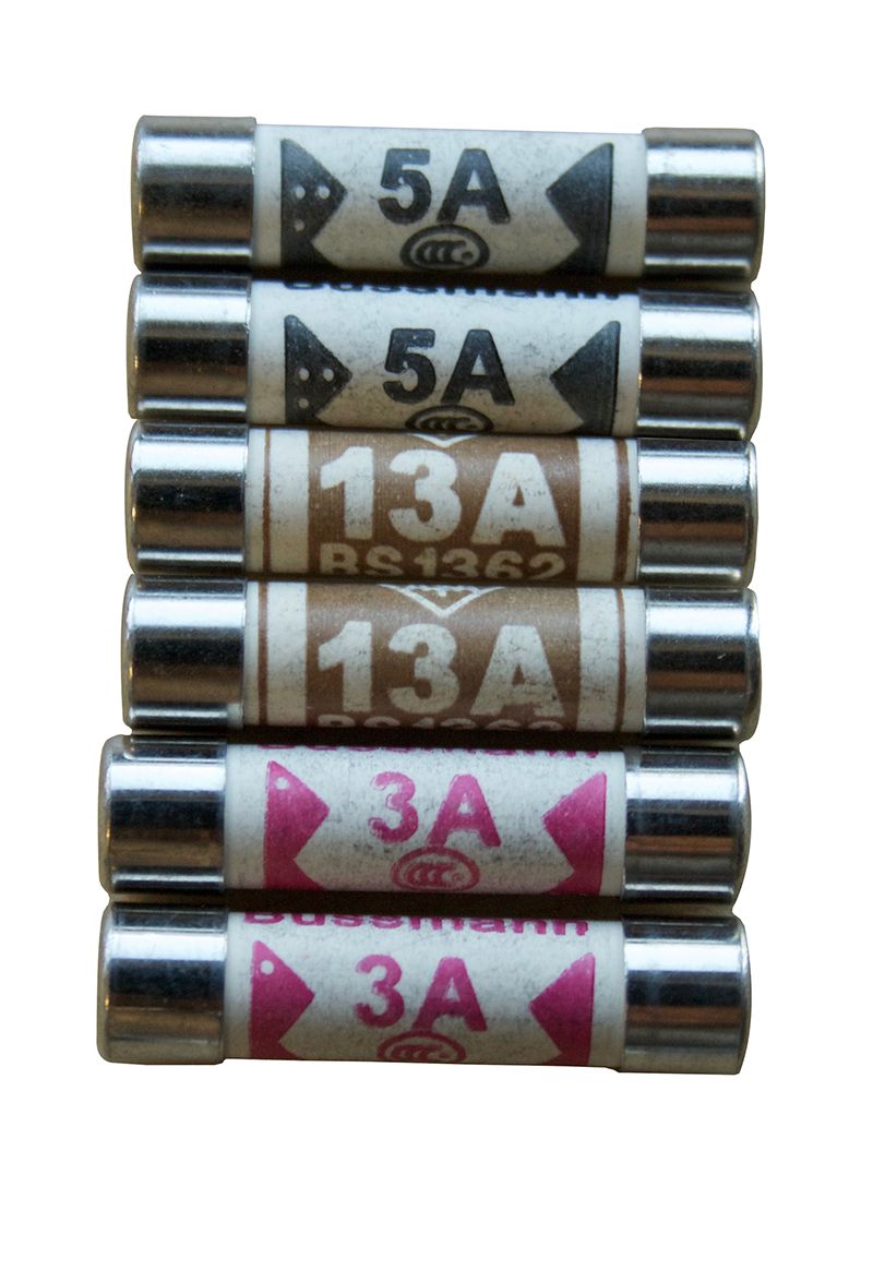 Mixed Pack Fuses - 3A / 5A / 13A