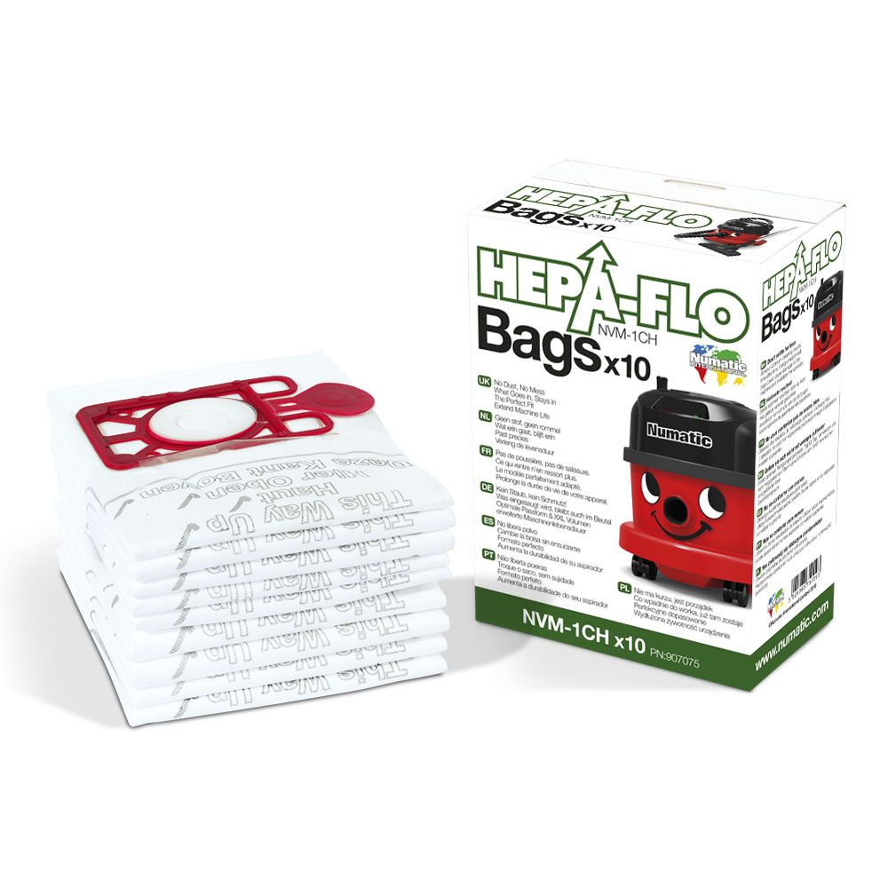 Numatic HepaFlo Bags - 9L