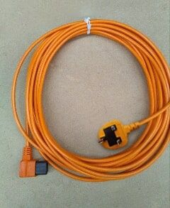 JanVac Replacement Plug In Cable for JanVac D12 - 8.5m - Orange