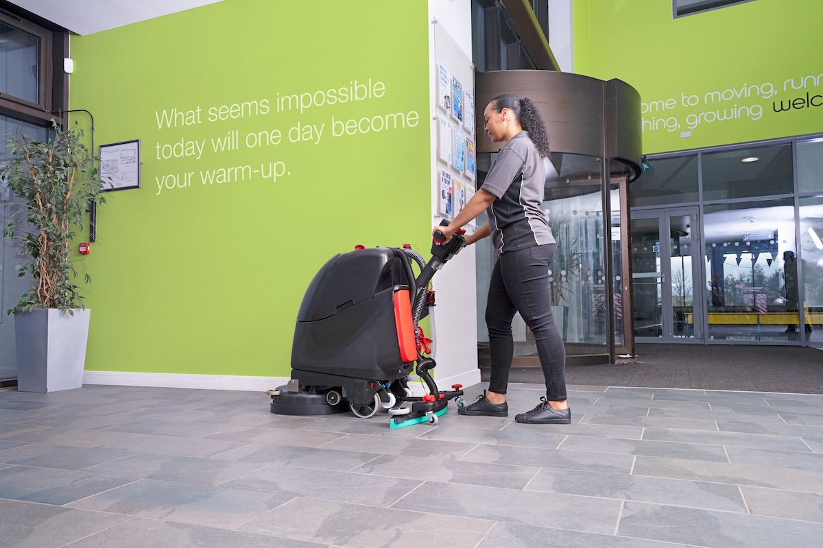 Numatic Twintec TTB3045NX-R Scrubber Dryer LESS BATTERY