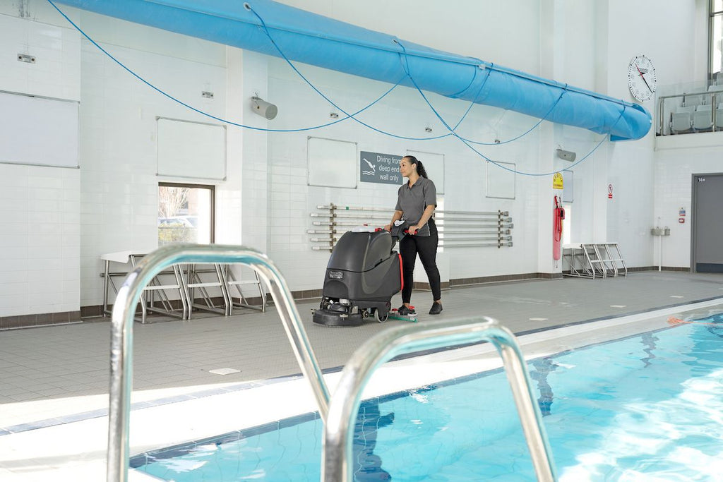 Numatic Twintec TTB3045NX-R Scrubber Dryer LESS BATTERY