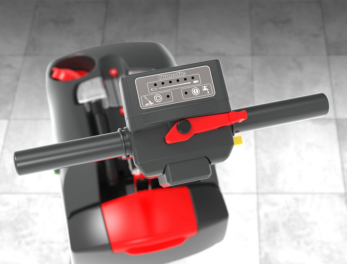 Numatic TTB1840NX-R Cordless Compact Scrubber Dryer with one battery