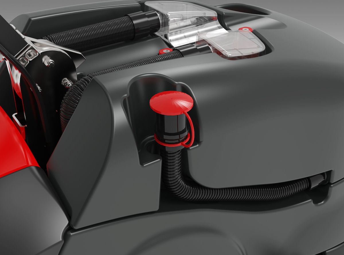 Numatic TTB1840NX-R Cordless Compact Scrubber Dryer with one battery