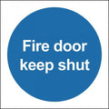 Fire Door Keep Shut Sign - Self Adhesive