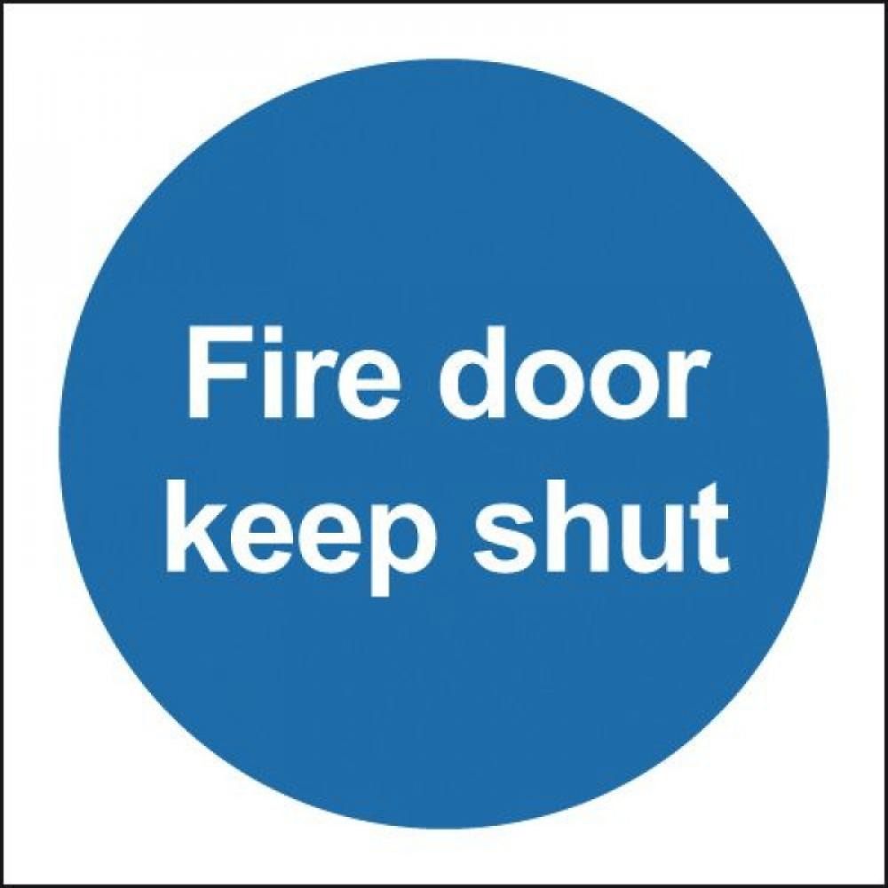 Fire Door Keep Shut Sign - Self Adhesive