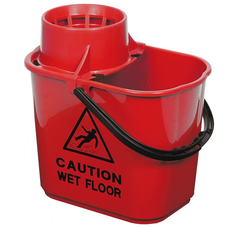 Professional Bucket and Wringer - Red