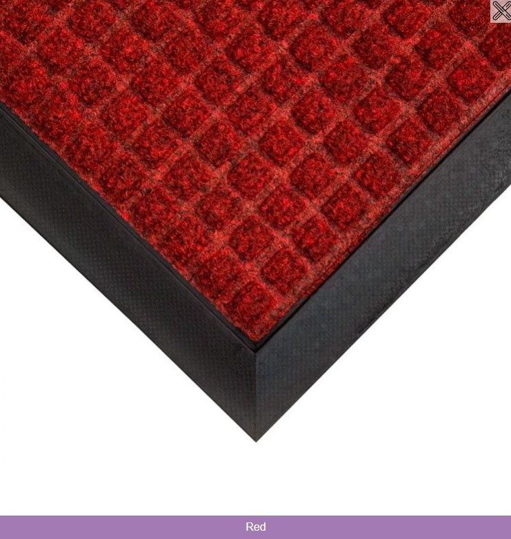 Superdry Door Mat Red 1.20m x 1.80m