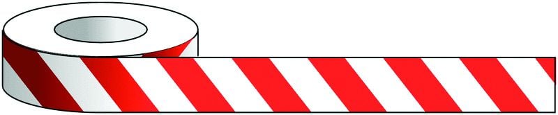 Floor Marking Tape - 50mm - Red / White