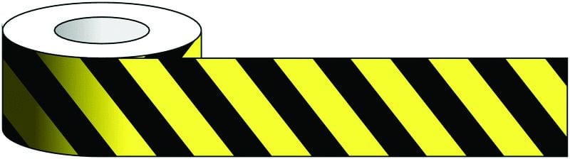 Floor Marking Tape - 100mm - Yellow / Black