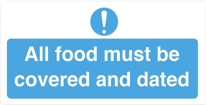 Cover and Date Food Storage Vinyl Sticker