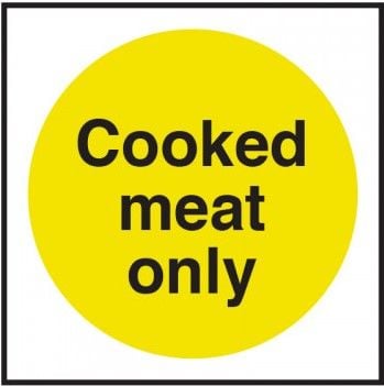 Cooked Meat Only Vinyl Sticker