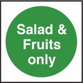 Salad and Fruits Only Vinyl Sticker